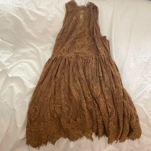 free people lace high neck dress